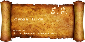 Stanga Hilda névjegykártya